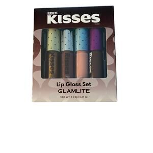 Lip Gloss Set Hershey’s Kisses Glamlite, 4 pack each 0.21oz